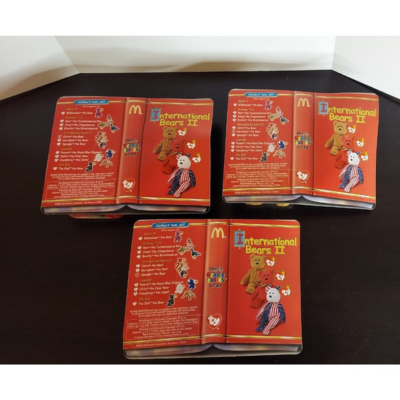 TY Beanie Babies McDonald's International Bears II Spangle Osito Germania - Picture 2 of 8